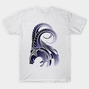 Decorative Ram Animal Head Side Profile Illustration T-Shirt